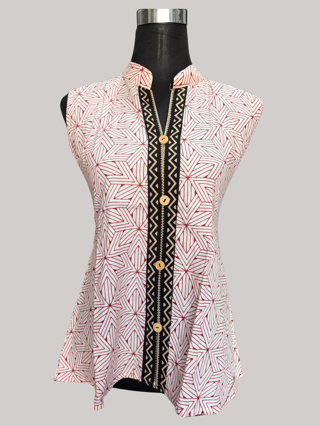 100% Pure Cotton Indigo Printed Handmade Top for Women | Comfortable Ethnic Wear