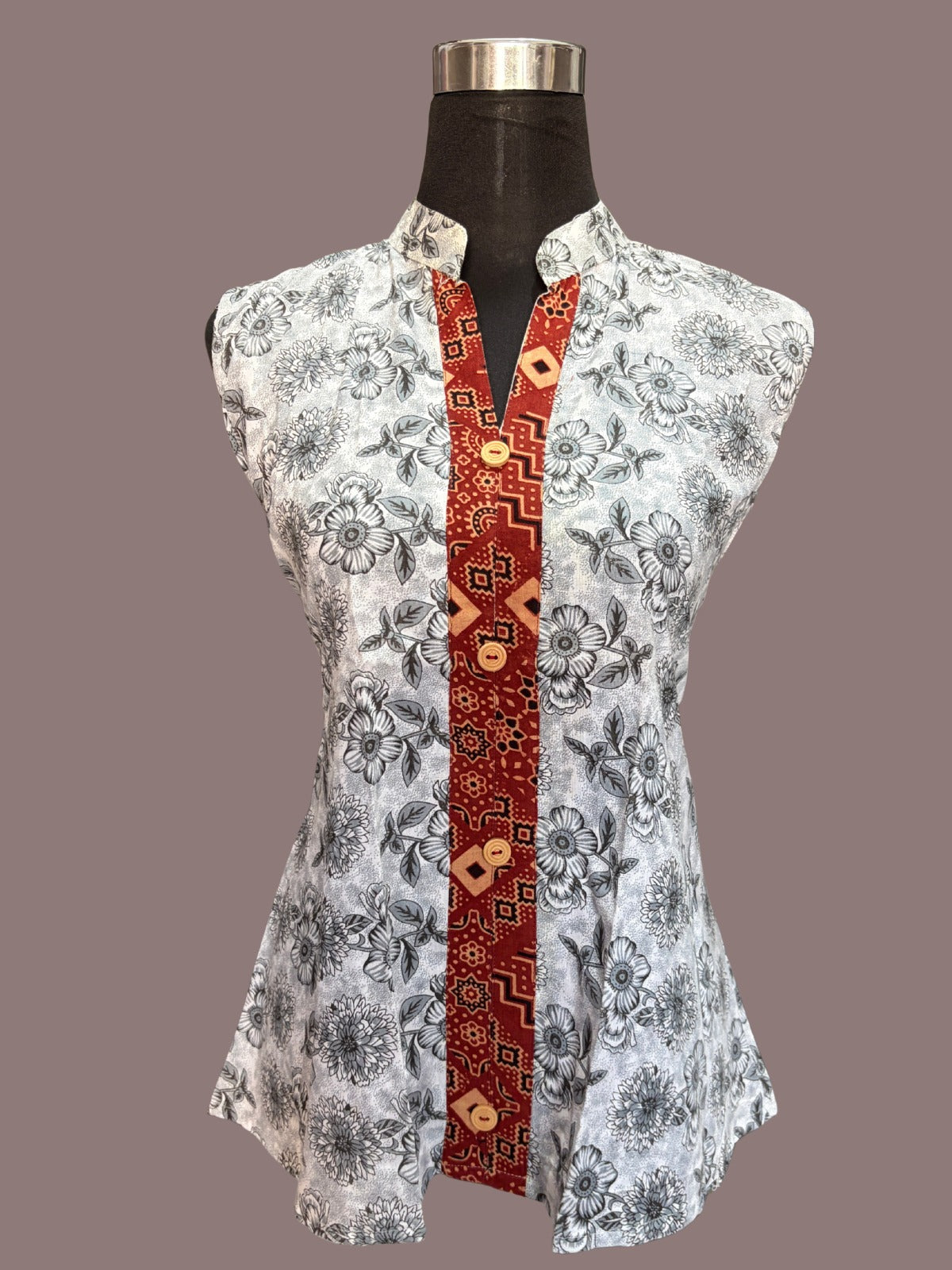 100% Pure Cotton Indigo Printed Handmade Top for Women | Comfortable Ethnic Wear